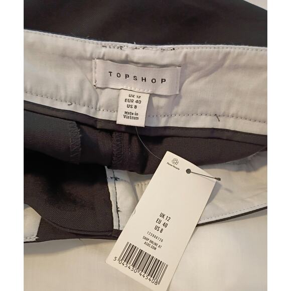 Women's Topshop Black Dress Pants Size 8 NWT $78 - Picture 2 of 7